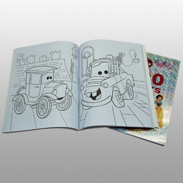 Cartoon CMYK Coloring Book Printing Service Gloss Lamination For Kids