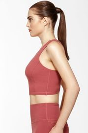 With removable paddings fitness crop top dry fit fitness tank top