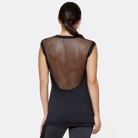 Cheap tank top with sexy mesh back hot girls sexy tank top