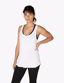 Fancy yoga wear top relaxed fit comfort tank top