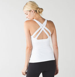 Women tank top strappy back design yoga tops strappy yoga top