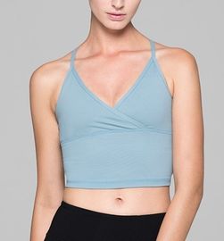 OEM top quality sexy V neck designed workout crop top