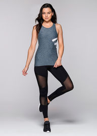 Fashion sports wear mesh panel fitness wholesale yoga tank top