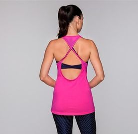 Must have one wholesale mesh panel open back women yoga tank top