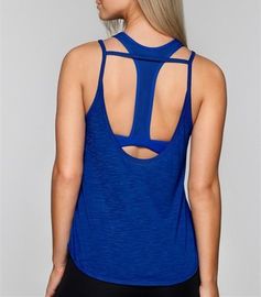 High quality a strappy open back yoga apparel women workout tank top