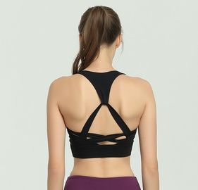 Cheap wholesale high quality strappy back cheerleading sports bra