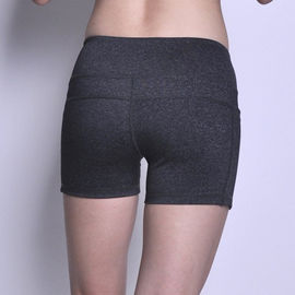 Wholesale moisture wicking shorts side pocket womens gym shorts