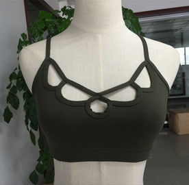 Wholesale spaghetti strap Y back yoga bra custom fitness ladies sports bra