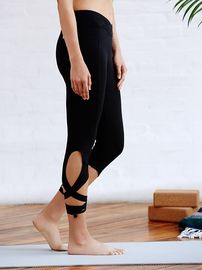 Wholesale wrap ties turnout performance yoga pants leggings