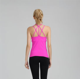 Wholesale running wear Strappy racer back designed vest with removable padding wholesale running vest