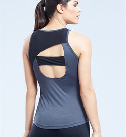 Mesh fabric panels designed wholesale trendy fitness training wear