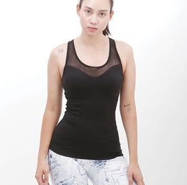 2018 professional sexy mesh athletic wear women yoga tank tops