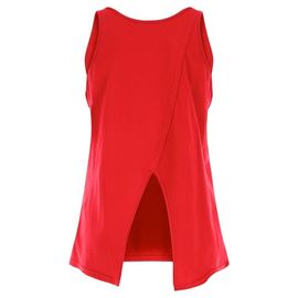 Hot sexy open back customized nylon spandex performed open back tank top