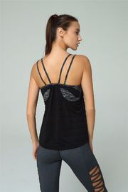 High quality women gym wear sexy sports tops with built in bra