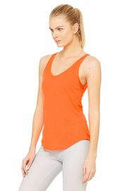 Womens yoga apparel open back designed tank top fitness apparel