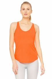 Womens yoga apparel open back designed tank top fitness apparel