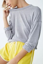 Gym wear wrokout long sleeve girls customized  fleece t shirt