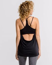 Active gym top with removable paddings activewear gym tank top