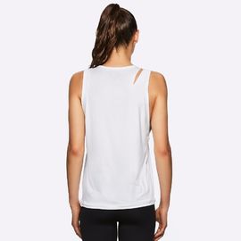 High quality slash detail gym top dry fit athletic tank top