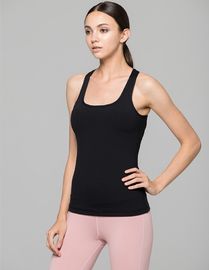 High quality unique top back cut out detail gym sleeveless tank top