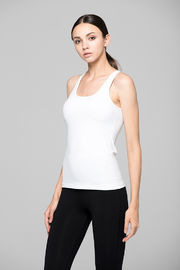 High quality unique top back cut out detail gym sleeveless tank top