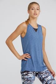 OEM customized tank top with breathable mesh decoration mesh tank top women