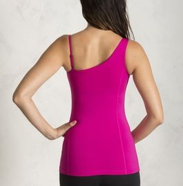 Fashionable OEM customized cheap top with one shoulder activewear tank top