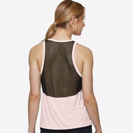 High quality customized tank top sexy back mesh decorated custom tank top