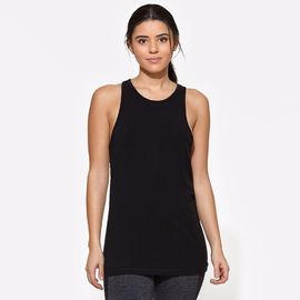 High quality tank top gym wear sexy mesh panel decorated women gym wear
