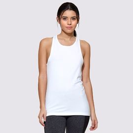 High quality tank top gym wear sexy mesh panel decorated women gym wear