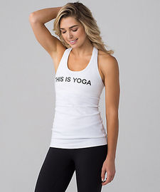 Women fitness tank with words printing workout tank top women fitness