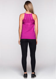 New fashion ladies gym apparel mesh panel womens custom tank top