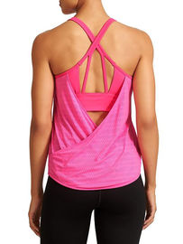 Women work out clothing built-in bra for throw-on-and-go HIGH COVERAGE work out tank top