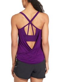 Women work out clothing built-in bra for throw-on-and-go HIGH COVERAGE women gym wear tank
